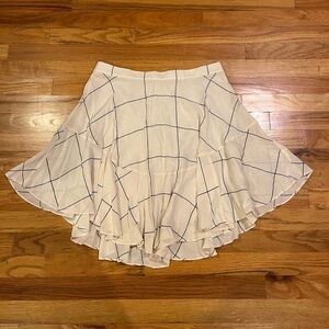 CLUB MONACO Silk Windowpane Nicolette Skirt 8